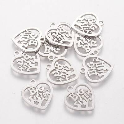 Non-Tarnish 201 Stainless Steel Charms