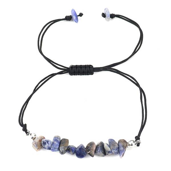 Natural Lapis Lazuli Braided Bead Bracelets