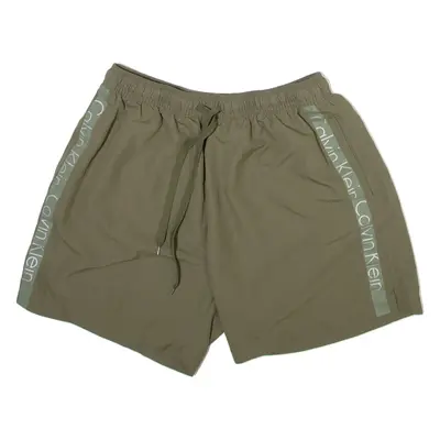 CALVIN KLEIN Mens Casual Shorts Green L W28