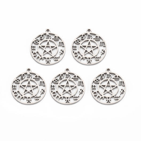 Non-Tarnish 201 Stainless Steel Hollow Pendants
