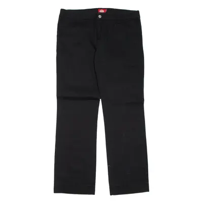 DICKIES Mens Trousers Black Regular Straight W34 L31