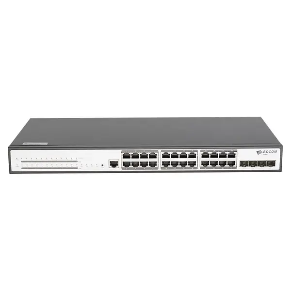 BDCOM S2900-24P4X | 24-Ports Gigabit Ethernet PoE+ EJ-45 with 4x 10 Gigabit Ethernet SFP+ Expansion Slot 3 Layer Supported Sw...