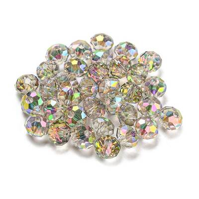 Transparent Electroplate Glass Beads