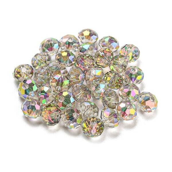 Transparent Electroplate Glass Beads