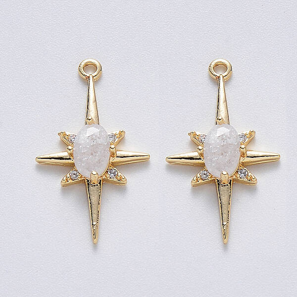 Brass Glass Charms