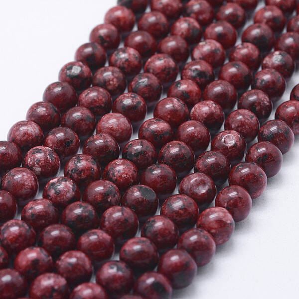 Natural Dyed Sesame Jasper Beads Strands