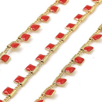 Brass Rectangle Link Chains