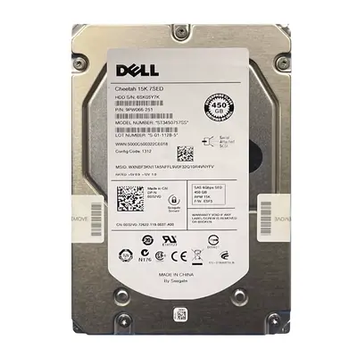 0D32VD Dell 450GB 6Gb/s SAS 15000 3.5-Inch Hard Drive