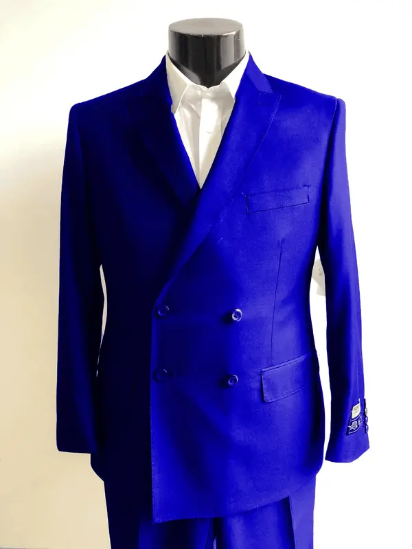 Mens Bright Blue Suit