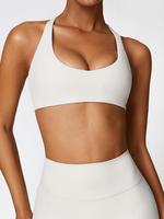 Women's Solid Wireless Sports Bra, Breathable Comfortable Sports Bra, Gym Clothes, Pickleball Tennis Bras, Ladies Sportswear ...