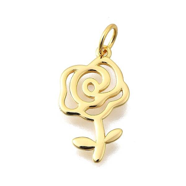 Valentine's Day 925 Sterling Silver Rose Pendants