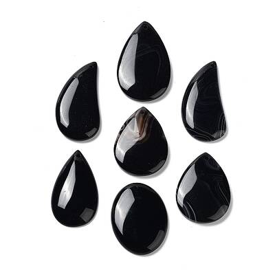 Dyed & Heated Natural Agate Pendants