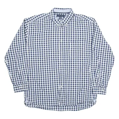 TOMMY BAHAMA Mens Shirt Blue Check Long Sleeve XL