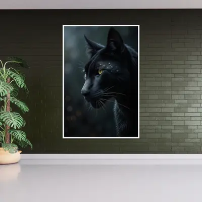 Ethereal Black Cat Elegance