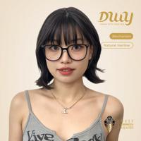 Suki-DWY Short-length Cute Reverse Bob hair Glueless Synthetic Wig for Women 12 Inches