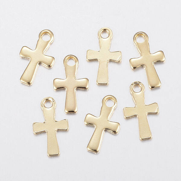 304 Stainless Steel Tiny Cross Charms