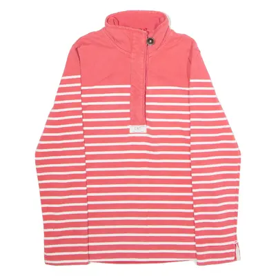 JOULES Striped Womens Sweatshirt Pink UK 10