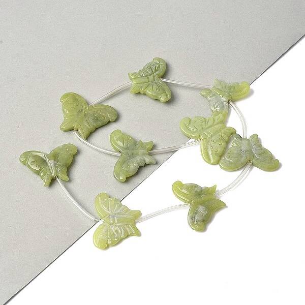 Natural Butter Jade Beads Strands