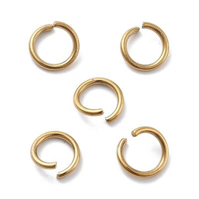 Ion Plating(IP) 304 Stainless Steel Open Jump Rings