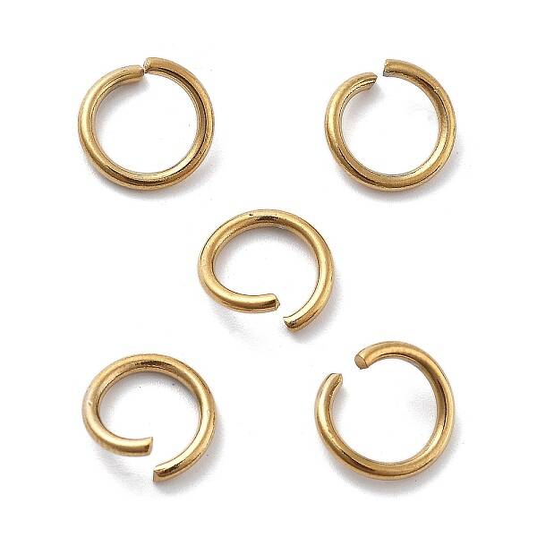 Ion Plating(IP) 304 Stainless Steel Open Jump Rings