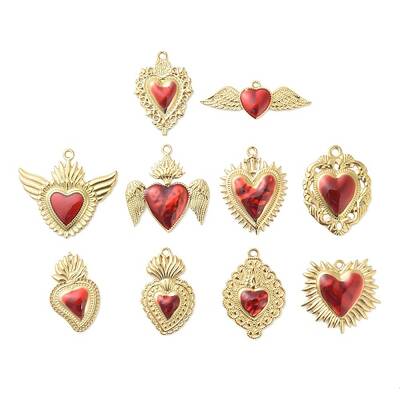 304 Stainless Steel Enamel Pendants
