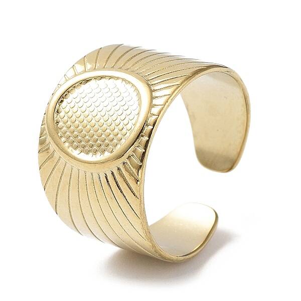 304 Stainless Steel Open Cuff Ring Findings