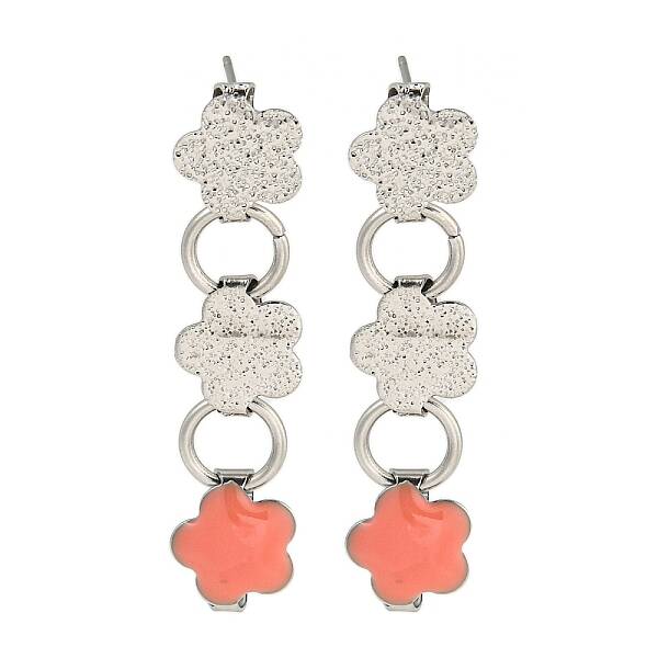 304 Stainless Steel Enamel Stud Earrings