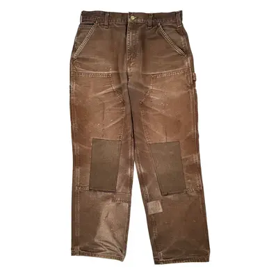 Carhartt Double Knee Carpenter Trousers - 31? Waist Brown Cotton
