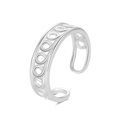 Beneto AGGF486 Delicate Silver Leg Ring