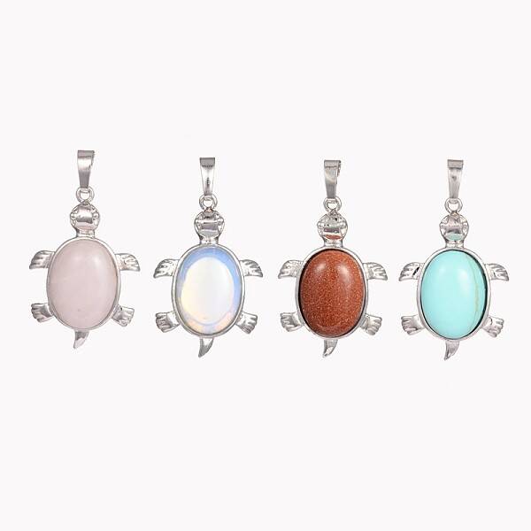Tortoise Gemstone Pendants