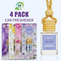 4 Pack Hanging Car Air Freshener & Diffuser | 120-Day Long-Lasting Fragrance | 17 Fragrances All Ages