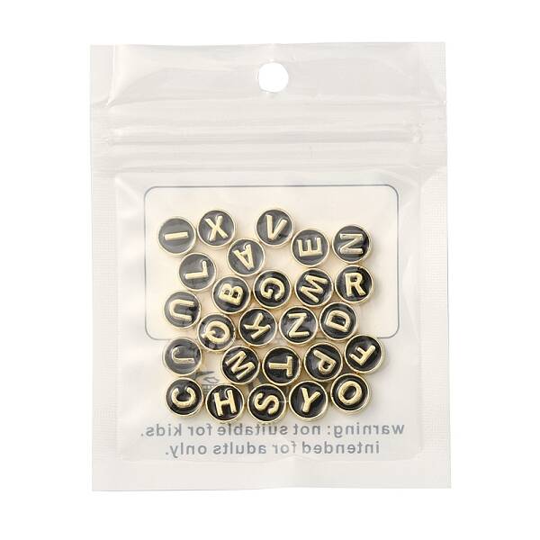 26Pcs 26 Style Alloy Enamel Beads
