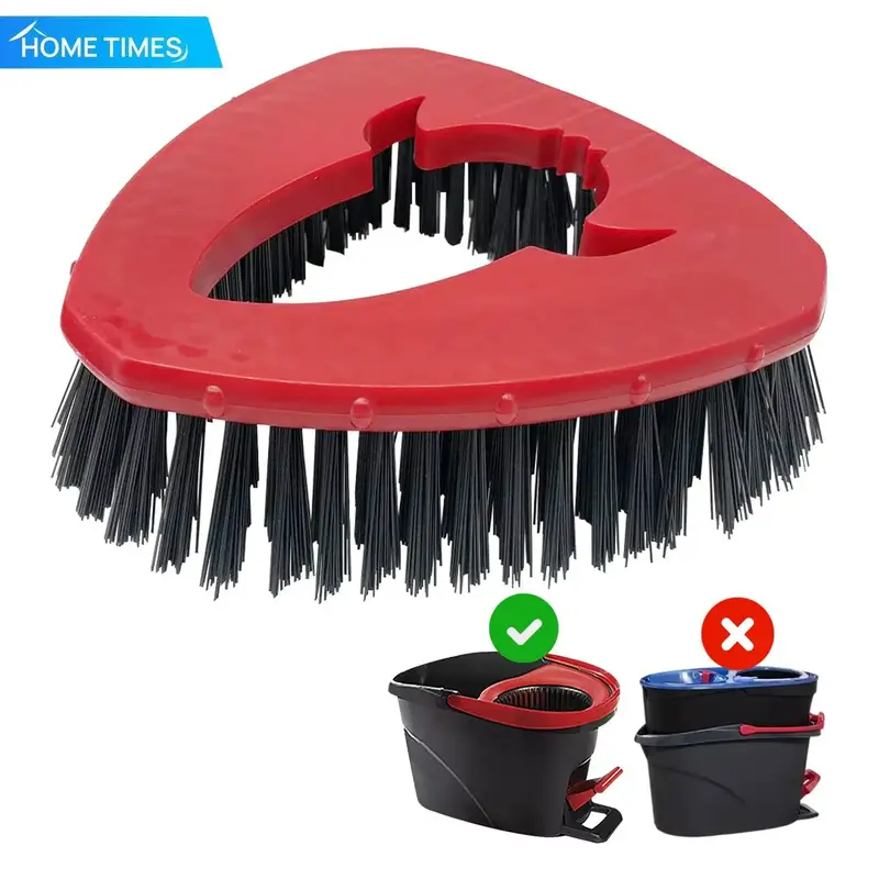 Spin Mop Replacement Head Base, Scrub Mop Brush Head Replacement for O-CEDAR EasyWring 1-Tank System, Shower Floor Scrubber, ...