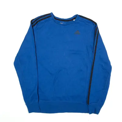 ADIDAS Climalite Sweatshirt Blue Mens S