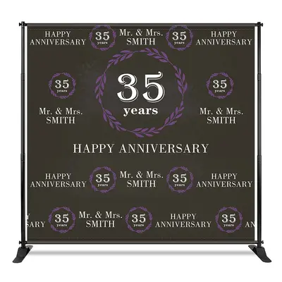 Aperturee Purple Leaves Step And Repeat Anniversary Backdrop, 4X8FT(1.2X2.5M), 42 USD, step and repeat backdrops, CF1_DZYM5M9...