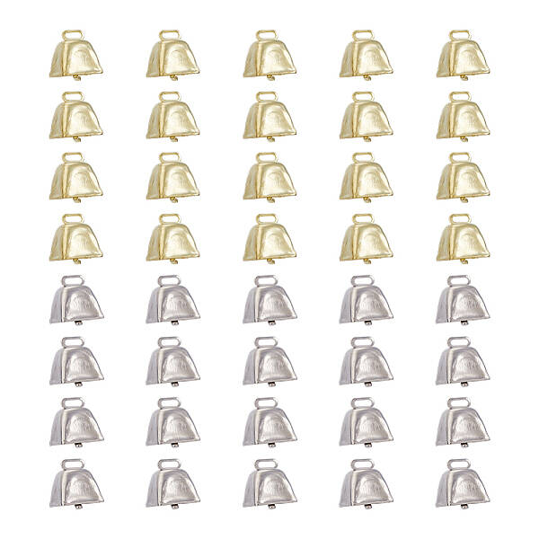 40Pcs 2 Colors Iron Pendants