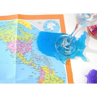 Map Coasters Silicone Molds