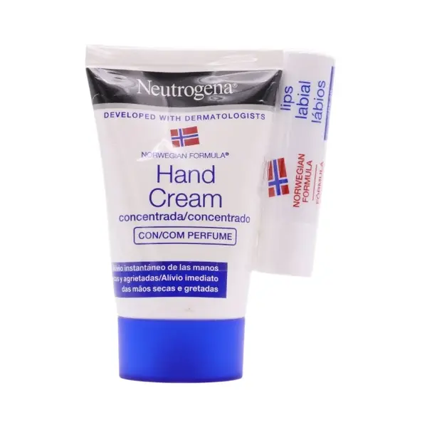 Crema mani concentrata Neutrogena 50 ml + balsamo labbra