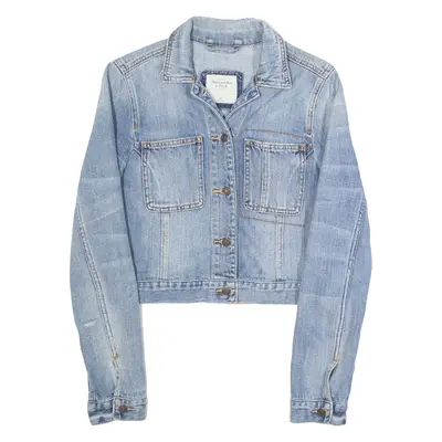 ABERCROMBIE & FITCH Womens Denim Jacket Blue S