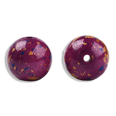 Spray Painted Resin Beads