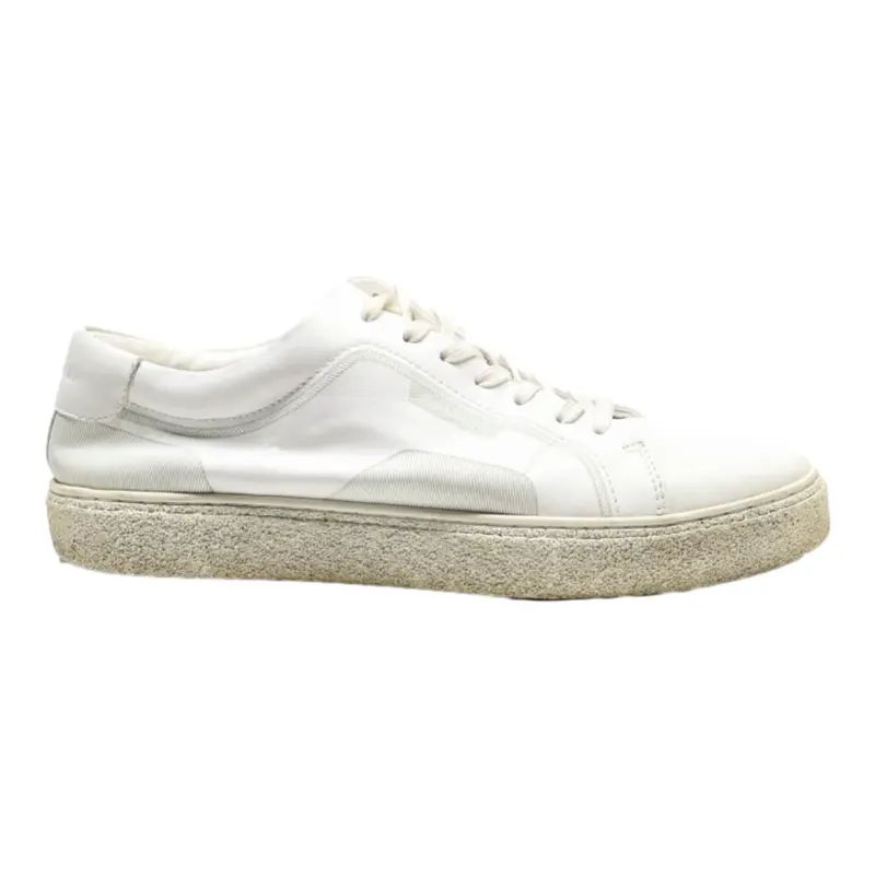 CALVIN KLEIN Sneaker Trainers White Leather Mens UK 8