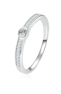 Beneto Timeless Silver Ring with Zirconia AGG303L - Circuit: 54 mm