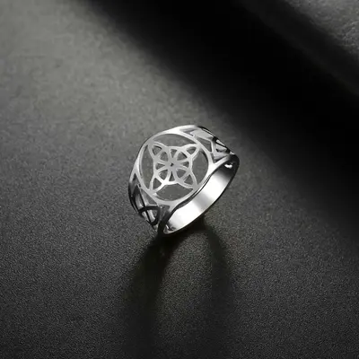 [Limited time event] Witch knot ring women's and men's rings hollow knot ring gift versatile fashion personality creative des...