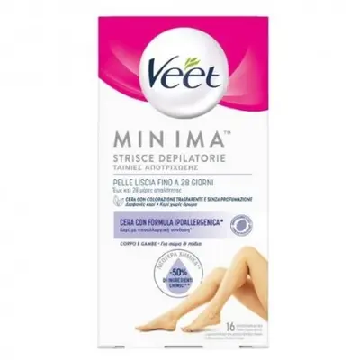 Veet Minima 16 Body Wax Strips for Legs