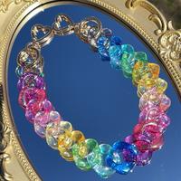 Rainbow Jelly Acrylic Bag Strap Large Novelty Bag Strap Chunky chain#0058