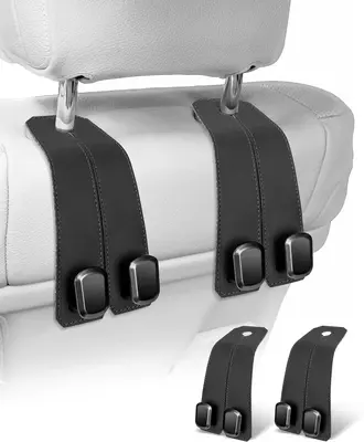 Car Purse Hook, Car Seat Back Storage Hook, Car Seat Hooks for Headrest, Car Hooks for Purses and Bags Cute