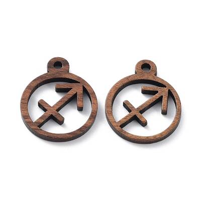 Walnut Wood Laser Cut Pendants