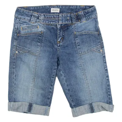 M-O-T-O Belted Womens Jorts Shorts Blue L W30