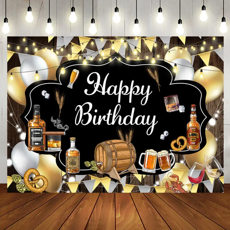 Oktoberfest Cowboy Celebration Birthday Backdrop - Aperturee