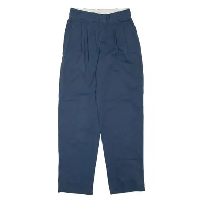 DICKIES Mens Trousers Blue Regular Straight W26 L32